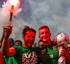 Fans Fanbuch BSG Chemie Leipzig Foto: Christian Donner 21.5.2018 Pokalfinale BSG Chemie - Neugersdorf 1:0