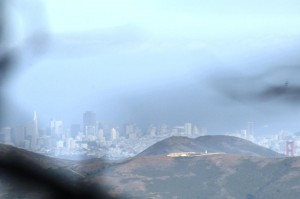 Blick vom Mt. Tamalpais auf San Francisco und Golden Gate Bridge.